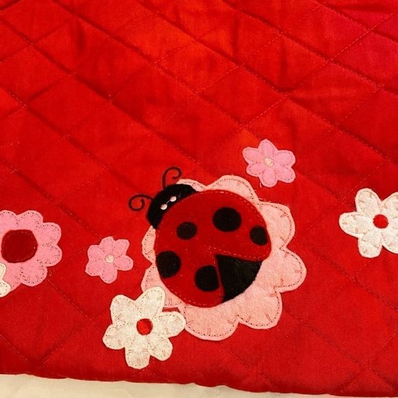 Stephen Joseph Red Ladybug Quilted Garment Bag - Picture 6 of 9